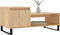 vidaXL - Salontafel - 100x50x45 - cm - bewerkt - hout - sonoma - eikenkleurig
