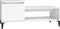 vidaXL - Salontafel - 100x50x45 - cm - bewerkt - hout - wit