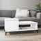 vidaXL - Salontafel - 100x50x45 - cm - bewerkt - hout - wit