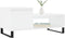 vidaXL - Salontafel - 100x50x45 - cm - bewerkt - hout - wit