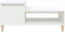 vidaXL - Salontafel - 100x50x45 - cm - bewerkt - hout - wit