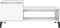 vidaXL - Salontafel - 100x50x45 - cm - bewerkt - hout - wit
