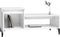 vidaXL - Salontafel - 100x50x45 - cm - bewerkt - hout - wit