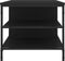 vidaXL - Salontafel - 100x50x45 - cm - bewerkt - hout - zwart