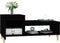 vidaXL - Salontafel - 100x50x45 - cm - bewerkt - hout - zwart