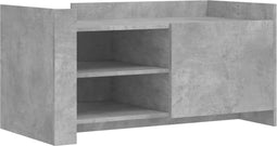vidaXL - Salontafel - 100x50x50 - cm - bewerkt - hout - betongrijs