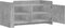 vidaXL - Salontafel - 100x50x50 - cm - bewerkt - hout - betongrijs