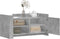 vidaXL - Salontafel - 100x50x50 - cm - bewerkt - hout - betongrijs