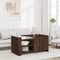 vidaXL - Salontafel - 100x50x50 - cm - bewerkt - hout - bruin - eikenkleurig