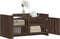 vidaXL - Salontafel - 100x50x50 - cm - bewerkt - hout - bruin - eikenkleurig