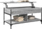 vidaXL - Salontafel - 100x50x50 - cm - bewerkt - hout - en - metaal - grijs - sonoma