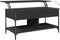 vidaXL - Salontafel - 100x50x50 - cm - bewerkt - hout - en - metaal - zwart