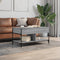 vidaXL - Salontafel - 100x50x50 - cm - bewerkt - hout - en - metaal - grijs - sonoma
