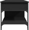 vidaXL - Salontafel - 100x50x50 - cm - bewerkt - hout - en - metaal - zwart