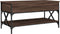 vidaXL - Salontafel - 100x50x50 - cm - bewerkt - hout - en - metaal - bruineikenkleur