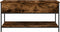vidaXL - Salontafel - 100x50x50 - cm - bewerkt - hout - en - metaal - gerookt - eiken