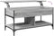 vidaXL - Salontafel - 100x50x50 - cm - bewerkt - hout - en - metaal - grijs - sonoma