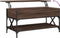 vidaXL - Salontafel - 100x50x50 - cm - bewerkt - hout - en - metaal - bruineikenkleur