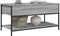 vidaXL - Salontafel - 100x50x50 - cm - bewerkt - hout - en - metaal - grijs - sonoma