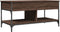vidaXL - Salontafel - 100x50x50 - cm - bewerkt - hout - en - metaal - bruineikenkleur