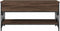 vidaXL - Salontafel - 100x50x50 - cm - bewerkt - hout - en - metaal - bruineikenkleur