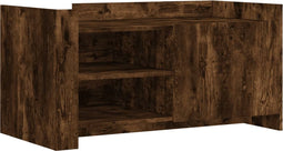 vidaXL - Salontafel - 100x50x50 - cm - bewerkt - hout - gerookt - eikenkleurig