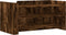 vidaXL - Salontafel - 100x50x50 - cm - bewerkt - hout - gerookt - eikenkleurig