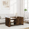 vidaXL - Salontafel - 100x50x50 - cm - bewerkt - hout - gerookt - eikenkleurig