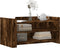 vidaXL - Salontafel - 100x50x50 - cm - bewerkt - hout - gerookt - eikenkleurig
