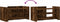 vidaXL - Salontafel - 100x50x50 - cm - bewerkt - hout - gerookt - eikenkleurig