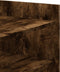 vidaXL - Salontafel - 100x50x50 - cm - bewerkt - hout - gerookt - eikenkleurig