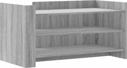 vidaXL - Salontafel - 100x50x50 - cm - bewerkt - hout - grijs - sonoma - eikenkleur