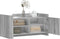 vidaXL - Salontafel - 100x50x50 - cm - bewerkt - hout - grijs - sonoma - eikenkleur