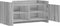 vidaXL - Salontafel - 100x50x50 - cm - bewerkt - hout - grijs - sonoma - eikenkleur