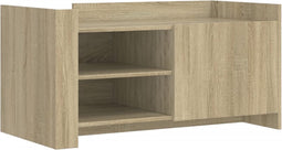 vidaXL - Salontafel - 100x50x50 - cm - bewerkt - hout - sonoma - eikenkleurig