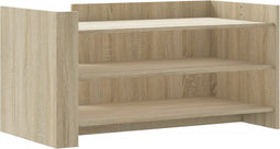 vidaXL - Salontafel - 100x50x50 - cm - bewerkt - hout - sonoma - eikenkleurig