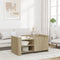 vidaXL - Salontafel - 100x50x50 - cm - bewerkt - hout - sonoma - eikenkleurig