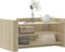 vidaXL - Salontafel - 100x50x50 - cm - bewerkt - hout - sonoma - eikenkleurig