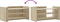vidaXL - Salontafel - 100x50x50 - cm - bewerkt - hout - sonoma - eikenkleurig