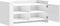vidaXL - Salontafel - 100x50x50 - cm - bewerkt - hout - wit