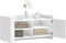 vidaXL - Salontafel - 100x50x50 - cm - bewerkt - hout - wit