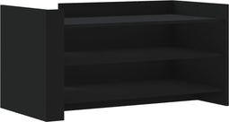 vidaXL - Salontafel - 100x50x50 - cm - bewerkt - hout - zwart