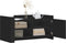 vidaXL - Salontafel - 100x50x50 - cm - bewerkt - hout - zwart