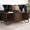 vidaXL - Salontafel - 100x51x40 - cm - bewerkt - hout - bruin - eikenkleur