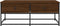 vidaXL - Salontafel - 100x51x40 - cm - bewerkt - hout - bruin - eikenkleur