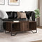 vidaXL - Salontafel - 100x51x40 - cm - bewerkt - hout - bruin - eikenkleur