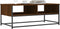 vidaXL - Salontafel - 100x51x40 - cm - bewerkt - hout - bruin - eikenkleur