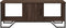 vidaXL - Salontafel - 100x51x40 - cm - bewerkt - hout - bruin - eikenkleur