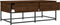 vidaXL - Salontafel - 100x51x40 - cm - bewerkt - hout - bruin - eikenkleur