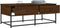 vidaXL - Salontafel - 100x51x40 - cm - bewerkt - hout - bruin - eikenkleur